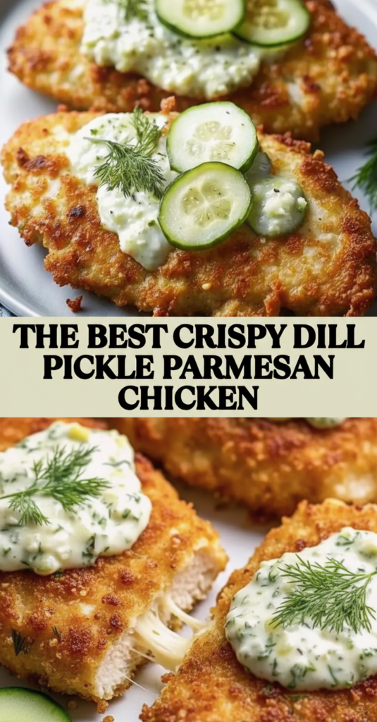 Best Crispy Dill Pickle Parmesan Chicken