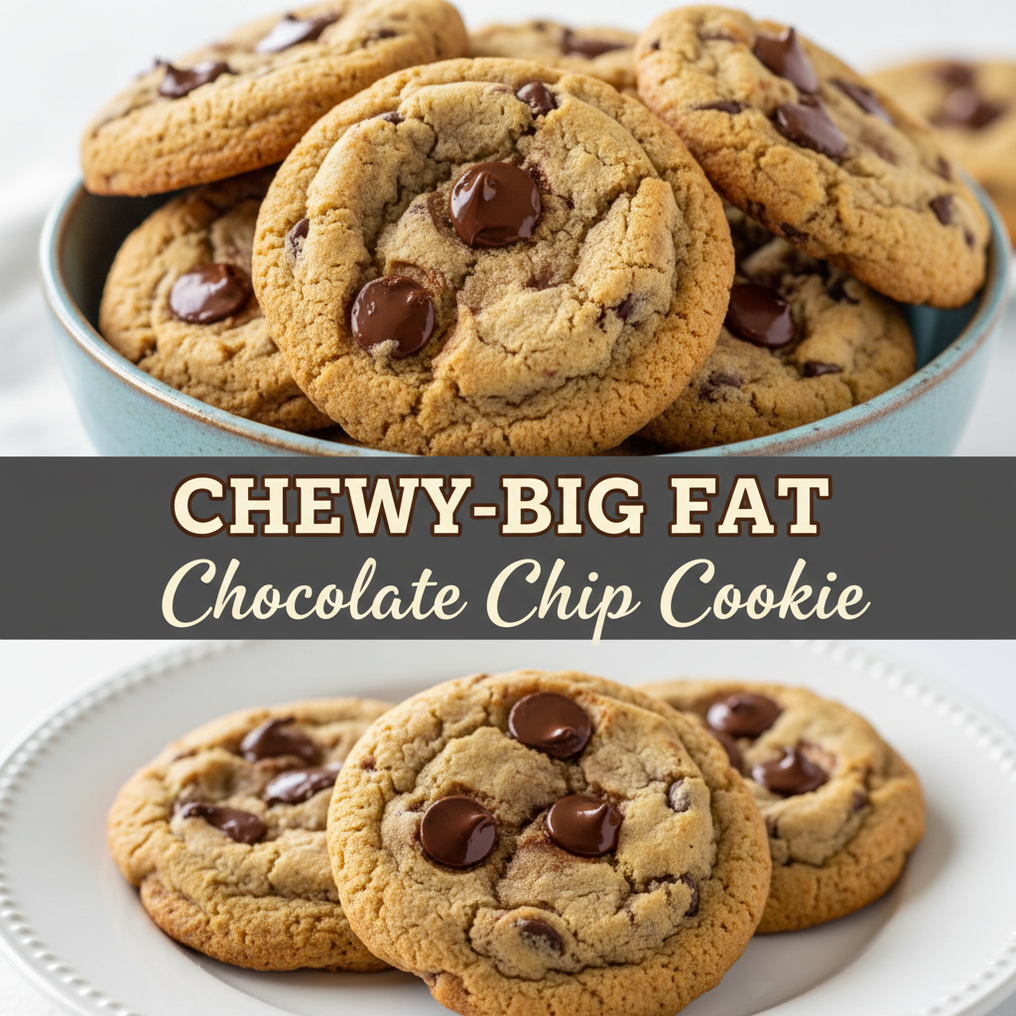 Chewy Big Fat Chocolate Chip Cookie