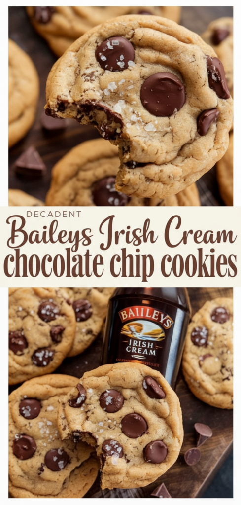Decadent Baileys Irish Cream Chocolate Chip Cookies