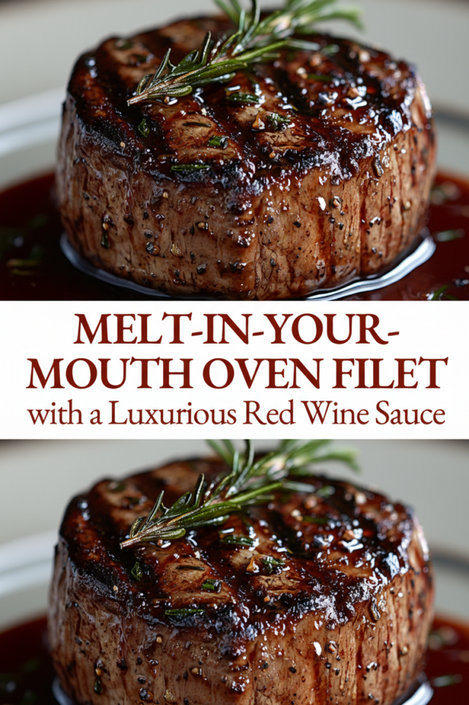 Filet Mignon with Red Wine Sauce