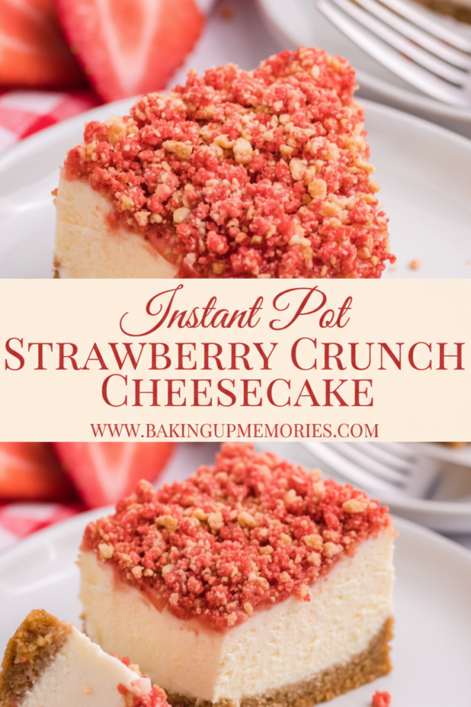 Instant Pot Strawberry Crunch Cheesecake