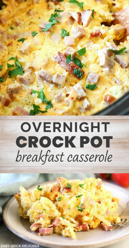 Overnight Crock Pot Breakfast Casserole