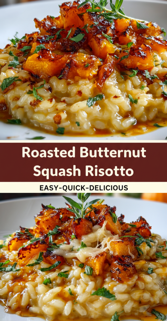 Roasted Butternut Squash Risotto Recipe