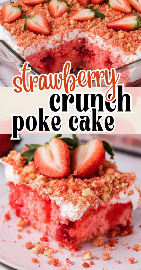 Strawberry Crunch Cake