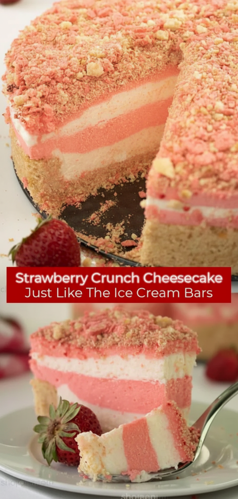 Strawberry Crunch Cheesecake