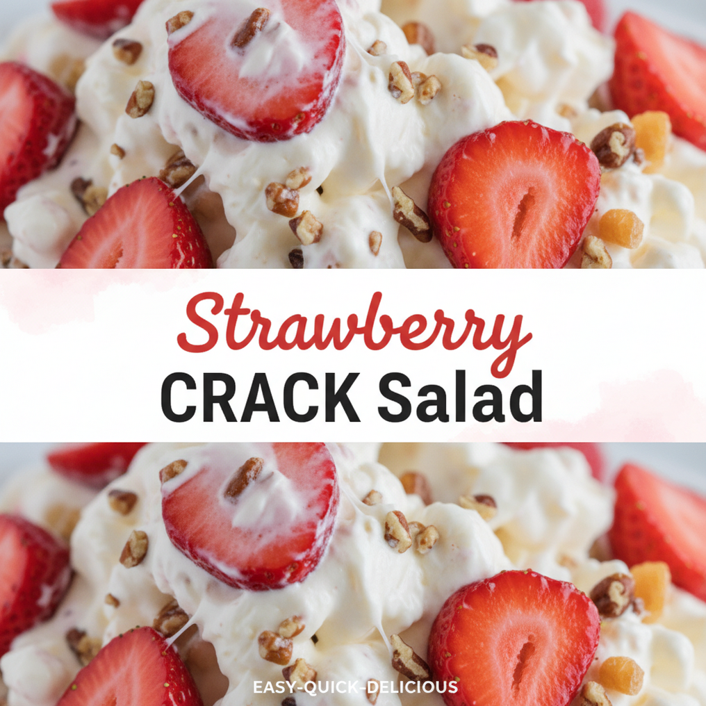 Strawberry Dessert Salad with Toffee