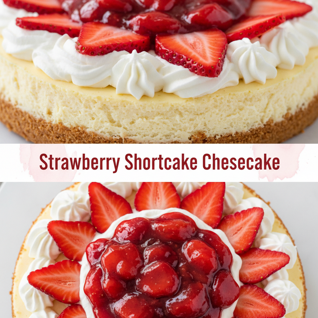 Strawberry Shortcake Cheesecake