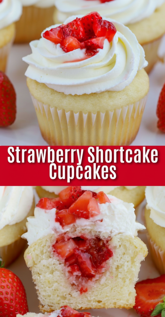 Strawberry Shortcake Cupcakes
