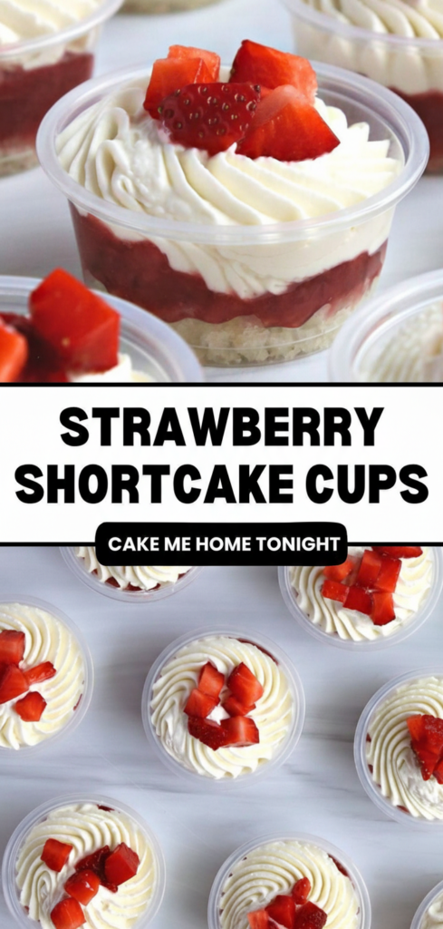 Strawberry Shortcake Dessert Cups