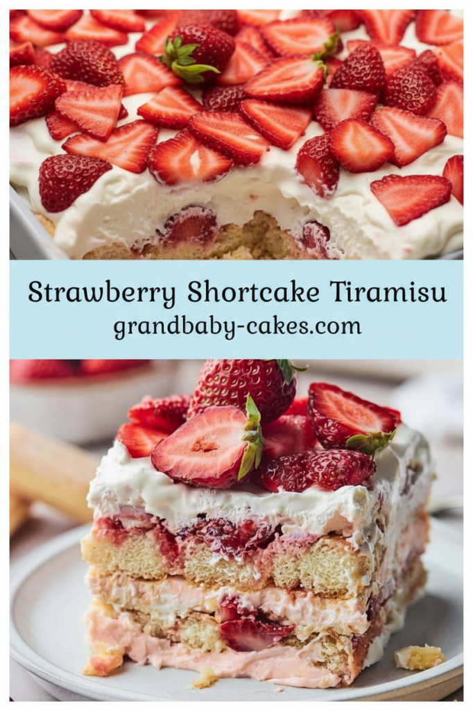 Strawberry Shortcake Tiramisu