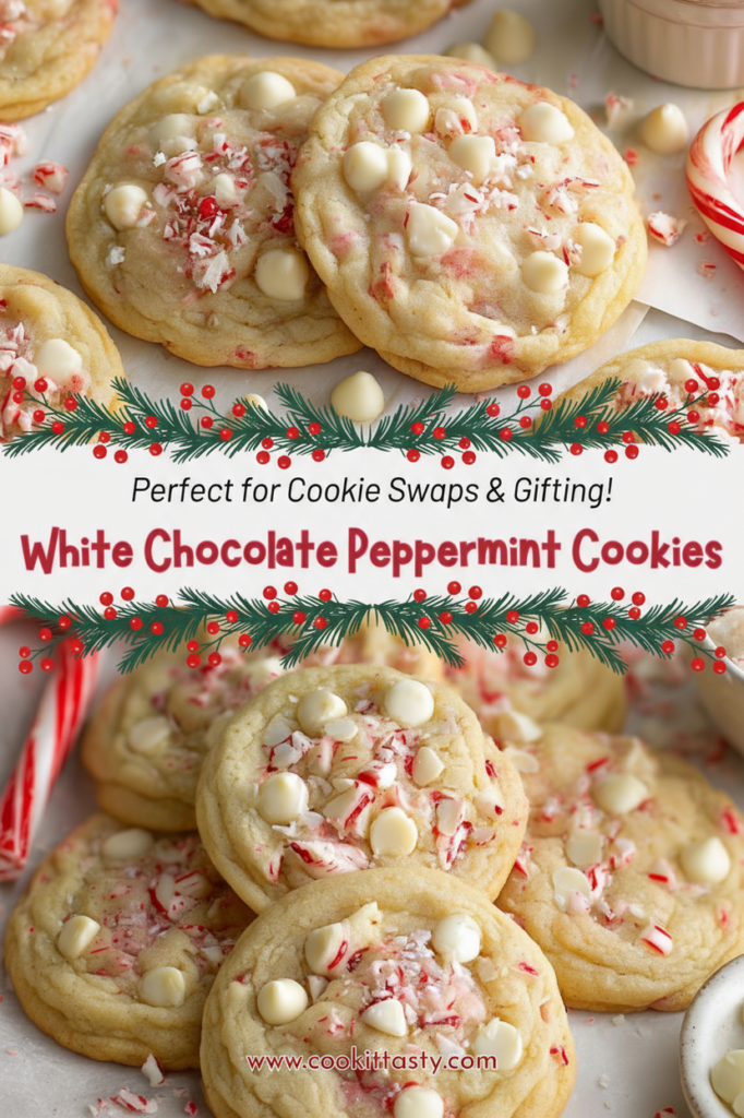 White Chocolate Peppermint Cookies